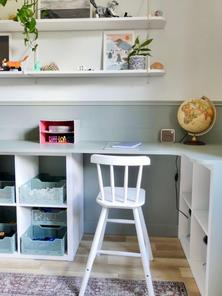 diy bureau ikea kallax