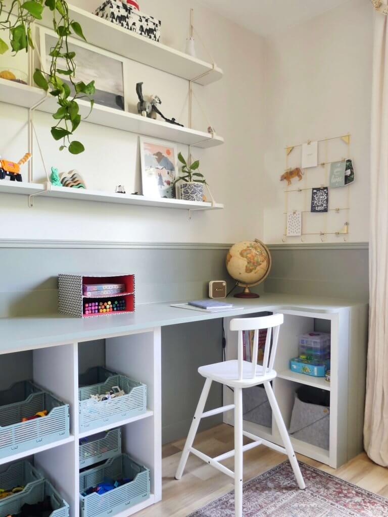 diy bureau ikea kallax
