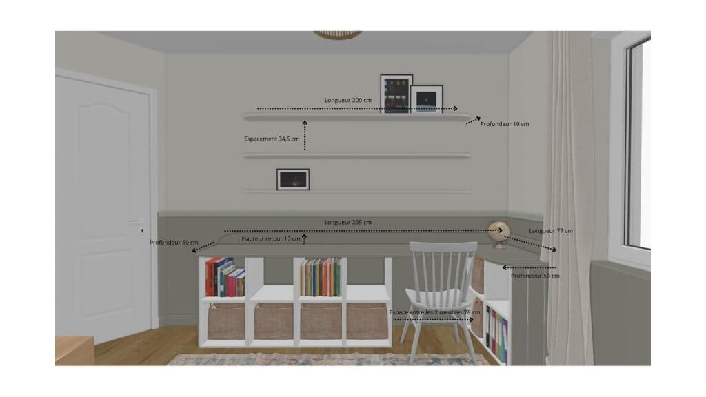 diy bureau ikea kallax - plan